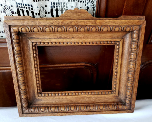 Cadre ancien bois sculpté - cadre,