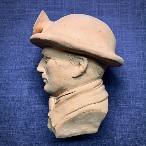 Sculpture buste mineur en - mineur,