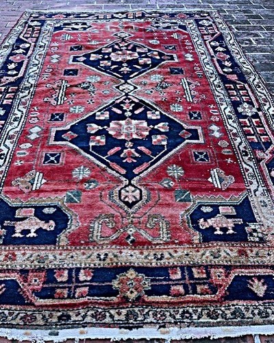 Ancien tapis kazak fait - tapis,