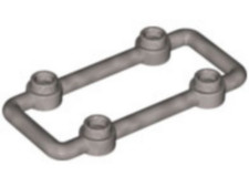 LEGO 23444 FLAT SILVER Bar 1 x 6 x 3 with 4 Studs