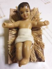 Ancien Enfant Jésus Cire Creche Noël Santon 9,5 cm Style  Devineau 