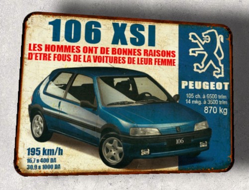 Plaque métal vintage - métal,