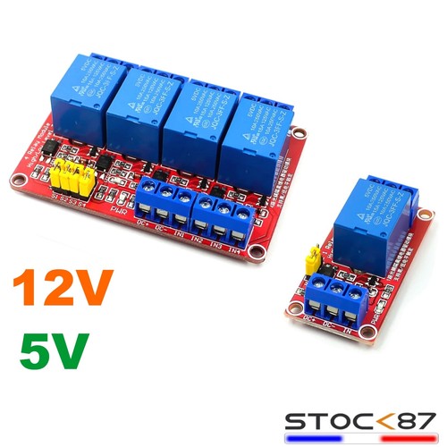 Module relais 12v - 5v, 1