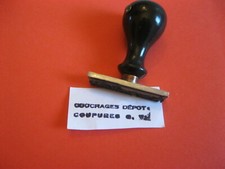 SCEAU/TAMPON  SNCF FER/ CAOUTCHOUC / BOIS TBE