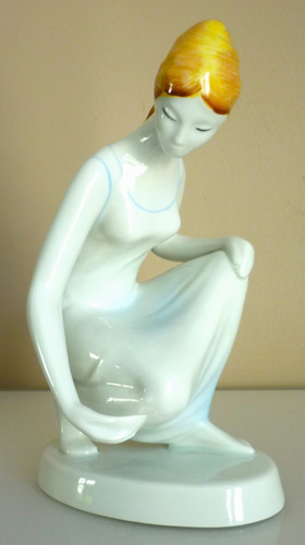 Figurine porcelaine femme - porcelaine,,