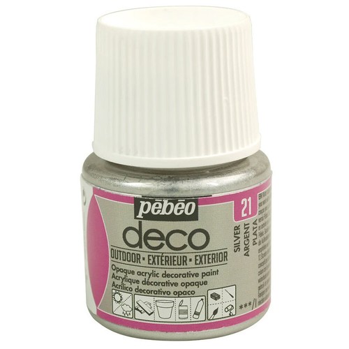 Peinture acrylique argent - argent,