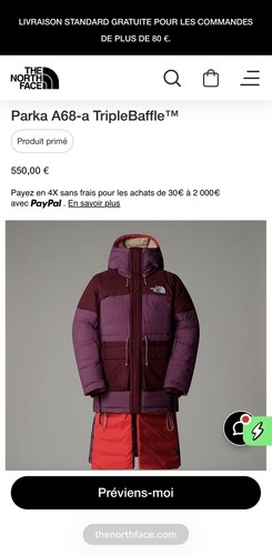 Parka a68 the - face, 2xl