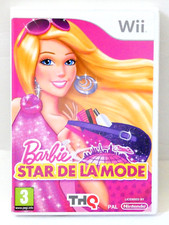 BARBIE STAR DE LA MODE JEU NINTENDO WII FASHION MAQUILLAGE COIFFURE FILLE ENFANT