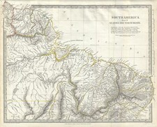 1836 S.D.U.K. Map of Brazil