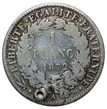 1 Franc CÉRÈS 1872 Grand A