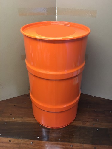 Baril métal litres orange - baril, 60