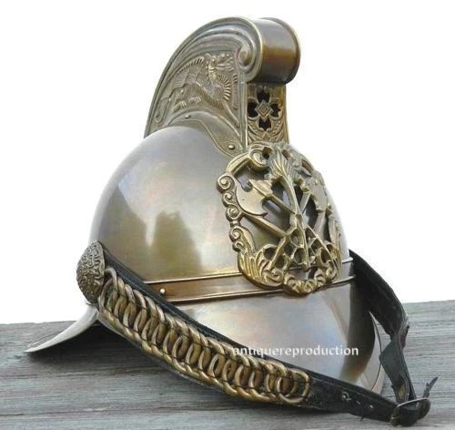 Ancien casque pompier - casque, de