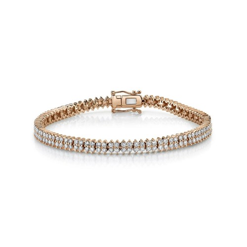 Diamant double rangée tennis - double,