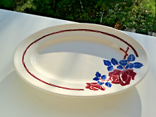 Plat de service ovale Luneville Badonviller modèle GUERLEDAN