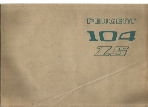 Peugeot 104 1975 manuel - 104, /