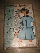 Ancien Patron Modèle Couture Ensemble robe jeune fille 14-16 ans