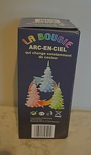 BOUGIE SAPIN ARC EN CIEL