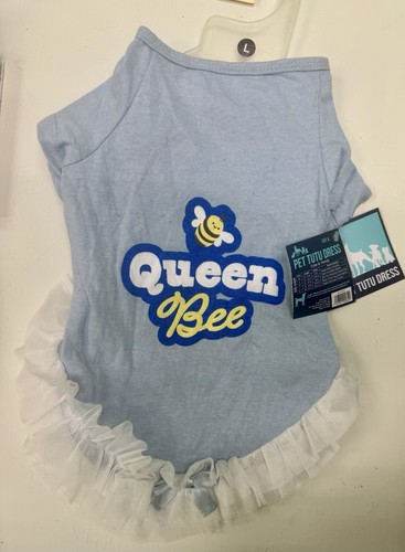 Queen bee blue white tutu - queen, blue/white