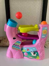 23 ⚜️ Jouet L'éléphant Playskool Aéroballes Rose Fonctionne Vendu Avec 3 Balles