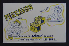 Buvard PERSAVON savon LESIEUR Toilette Seife soap sapone blotter Löscher