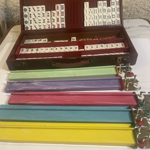 Mah jongg jong set - mah,