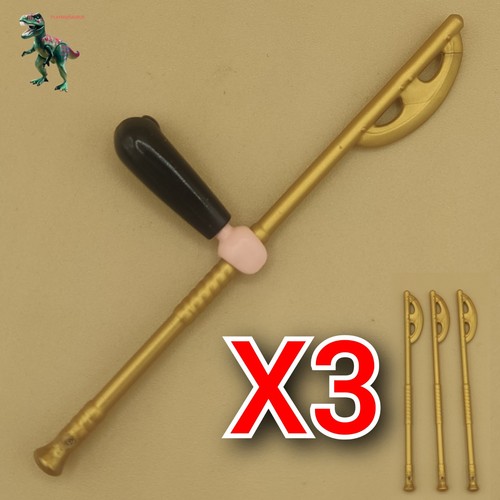Playmobil lance dorée - x3,