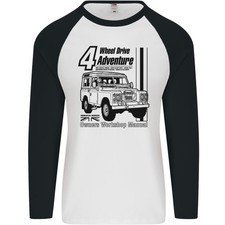 4 Roue Disque Aventure 4X4 Tout Terrain Mens L/S Baseball T-Shirt