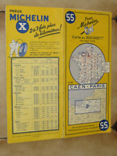 Carte Michelin 55 Caen Paris 1960