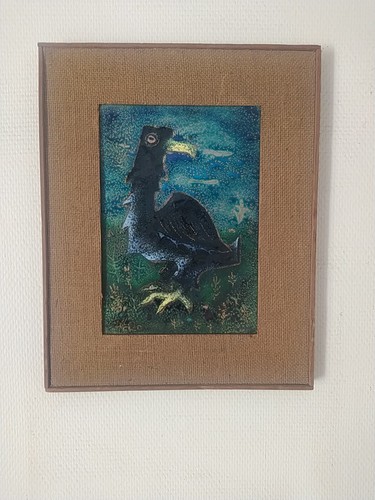 Tableau emaux sur cuivre - emaux,