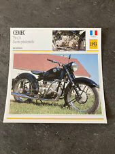 CARTE FICHE MOTO collection