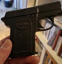 RARE PORTE CIGARETTES PISTOLET BROWNING "TIRE PAS" METAL, DETENTE OUVRE LA BOITE