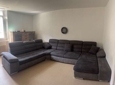 Canapé d’angle convertible avec coffre de rangement