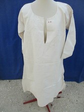 Chemise ancienne N°248 femme homme grand mère lin chanvre nuit robe bon état
