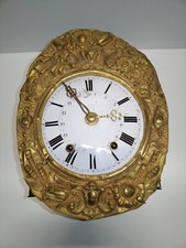 Ancien mécanisme mouvement Horloge pendule fronton aiguilles