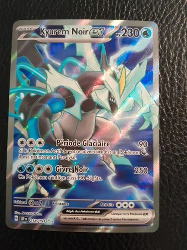 Carte pokemon kyurem noir - noir, ex