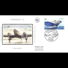 FDC soie - Poste aérienne