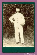 CDV FORMAT CABINET : MILITAIRE EN TENUE COLONIALE VERS 1895 -J50