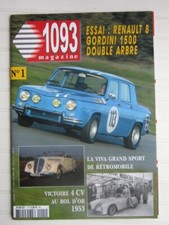 1093 magazine N° 1/R8 Gordini
