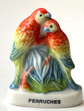 Fève Oiseaux Perruches Multicolore Galette des Rois French charm !