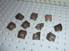 10 x LEGO Smoke Slope Brick