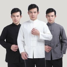Hommes Chinois Lin Coton