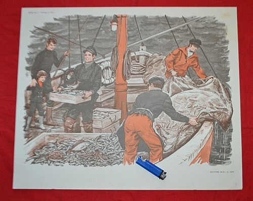 Ancienne affiche scolaire - , mdi
