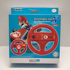 HORI Mario Kart 8 Racing Wheel Red Mario for Nintendo Wii U & Wii *NIB*