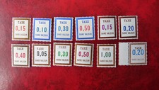 FRANCE Timbres FICTIFS TAXE FT 15 à FT 29 Neufs** sauf 16/17 et 21