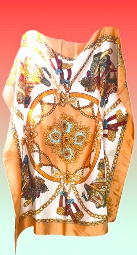 élégant foulard carré - foulard,