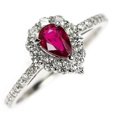 Bague diamant rubis sang de