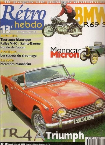 Retro hebdo triumph tr4 a - hebdo,
