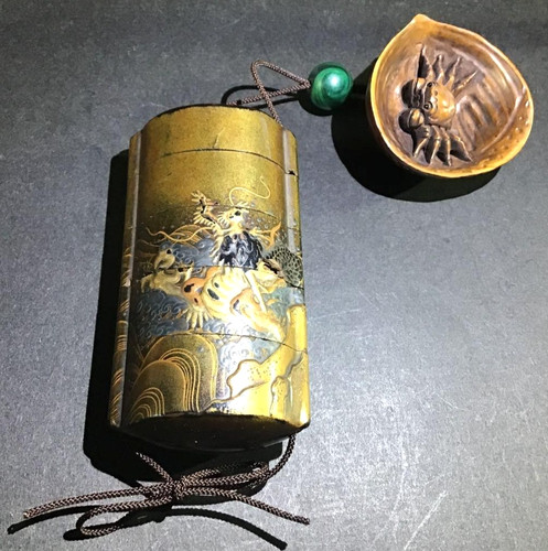 Maki inro japonais ancien en - ancien,