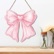 Décoration murale noeud rose