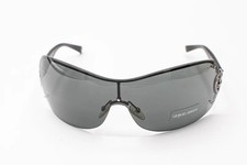 Lunettes de soleil bouclier sans monture des années 2000 Armani noir 427s homme